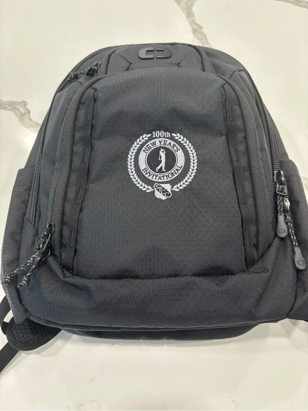 OGIO Black Men’s Backpack with Embroidered Crest Accent brand new